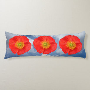 Only a Poppy Blossom + your text & ideas Body Cushion