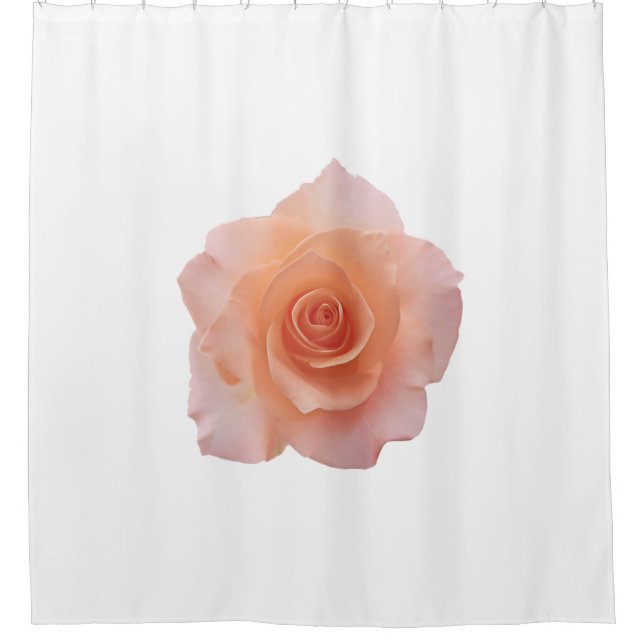 Only a Rose Blossom + your backgr. & ideas Shower Curtain (Front)