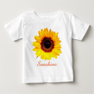 Only a Sunflower Blossom + your text & ideas Baby T-Shirt