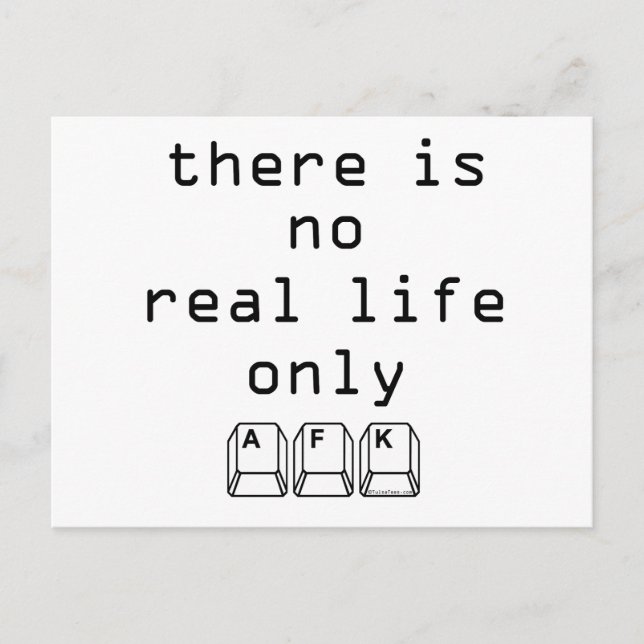 Only AFK Postcard (Front)