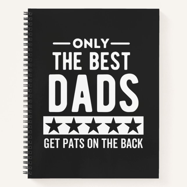 Only awesome Dads get pats on the back Notebook (Front)