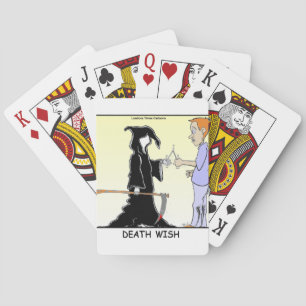 Only Chickens Fear The Reaper Funny Playing Cards