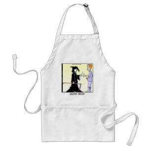 Only Chickens Fear The Reaper Funny Standard Apron