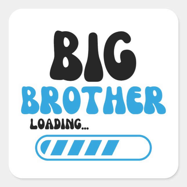 Only Child Big Brother 2024 Square Sticker (Front)