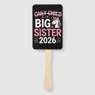 Only Child Crossed Out Big Sister 2026 Pregnancy Hand Fan