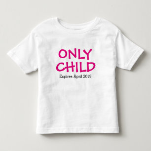 Only Child Personalised Toddler T-Shirt