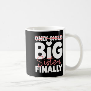 Only Child to Big Sister Finally for Girls Coffee Mug