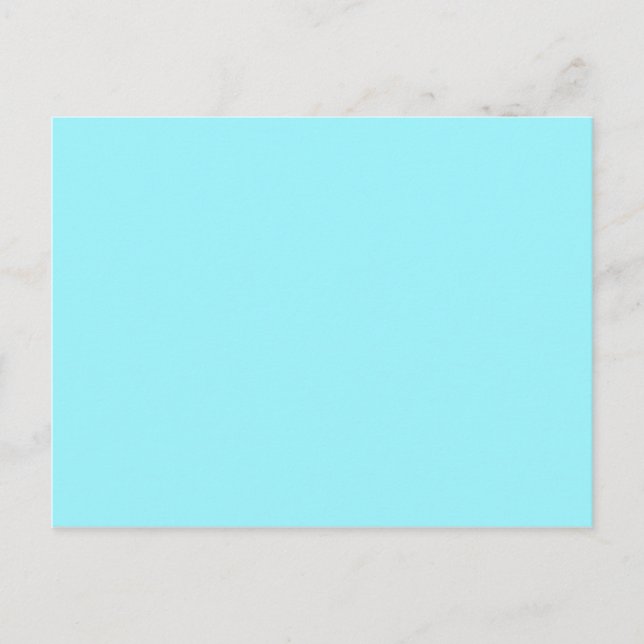 ONLY COLOR - cyan Postcard (Front)