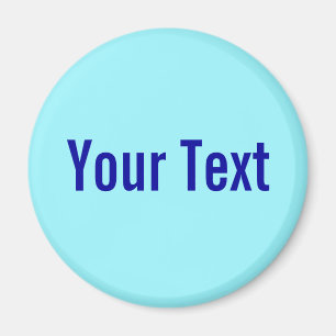 ONLY COLOR / cyan + your text Magnet