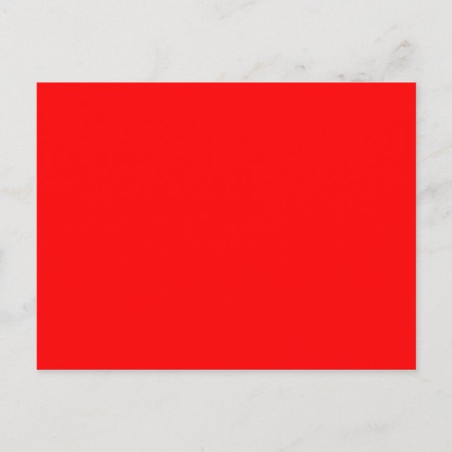 ONLY COLOR - fire red Postcard (Front)
