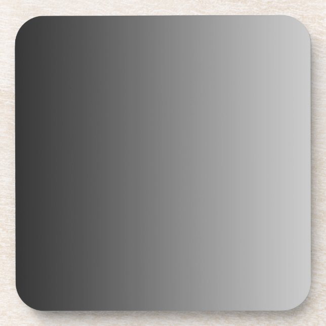 ONLY COLOR gradients - black grey Coaster (Front)