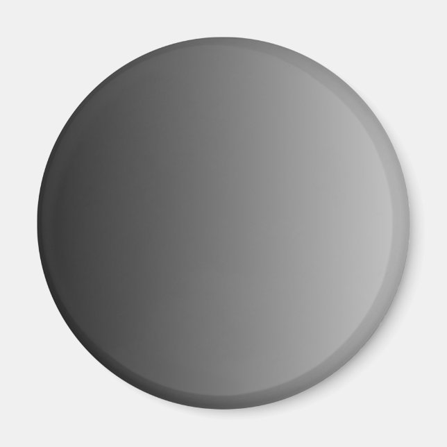 ONLY COLOR gradients - black grey Magnet (Front)