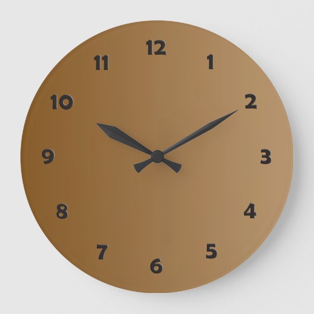 ONLY COLOR gradients - brown + clock face (Front)