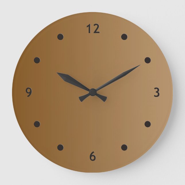 ONLY COLOR gradients - brown + clock face dot (Front)