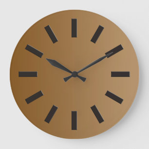 ONLY COLOR gradients - brown + clock face I