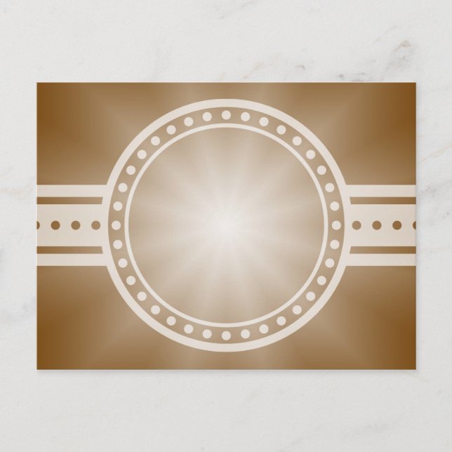 ONLY COLOR gradients - brown Star Postcard (Front)