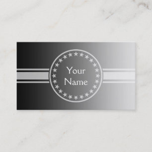 ONLY COLOR gradients - grey + your text Business Card