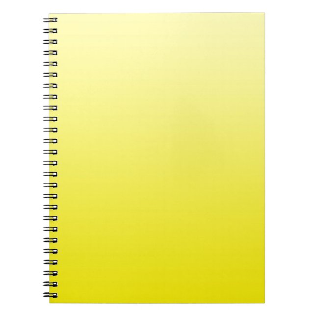 ONLY COLOR gradients - lemon Notebook (Front)