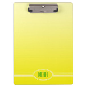 ONLY COLOR gradients - lemon yellow + your text Clipboard