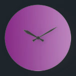 ONLY COLOR gradients - magenta Large Clock<br><div class="desc">Only Color Composing by EDDA Fröhlich | Template: background color for your text or image | Trend: color your life</div>
