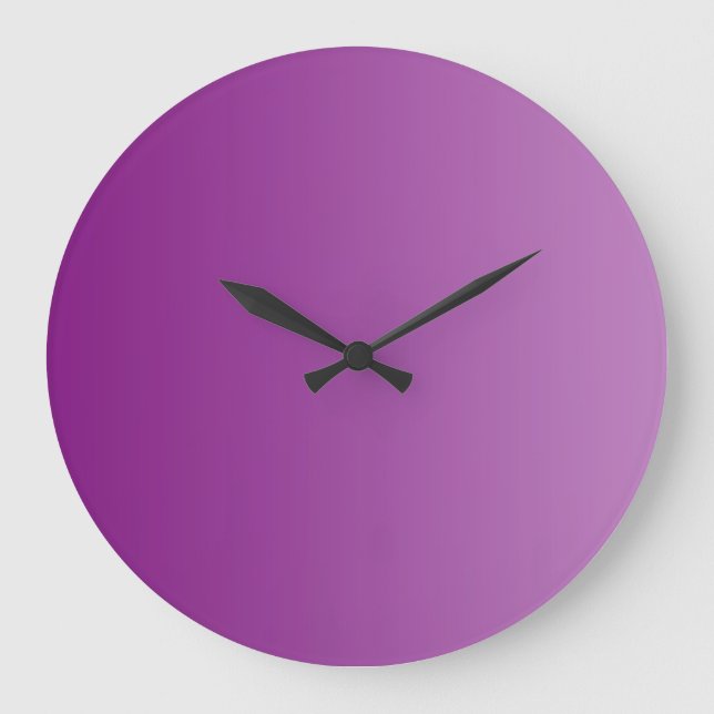 ONLY COLOR gradients - magenta Large Clock (Front)