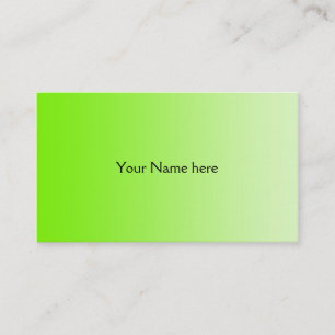 ONLY COLOR gradients - neon green Business Card
