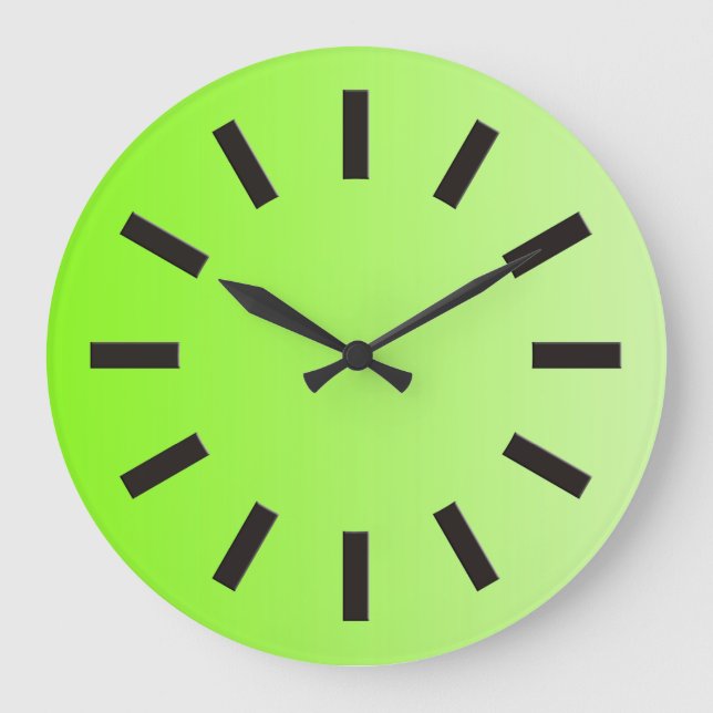 ONLY COLOR gradients - neon green + clock face I (Front)