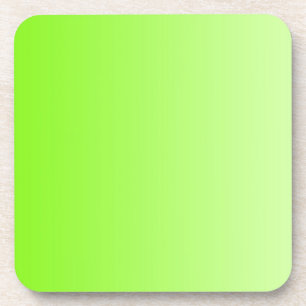 ONLY COLOR gradients - neon green Coaster