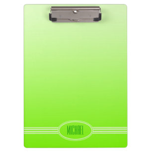 ONLY COLOR gradients neon green + your text Clipboard
