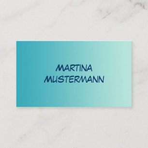 ONLY COLOR gradients - ocean blue Business Card