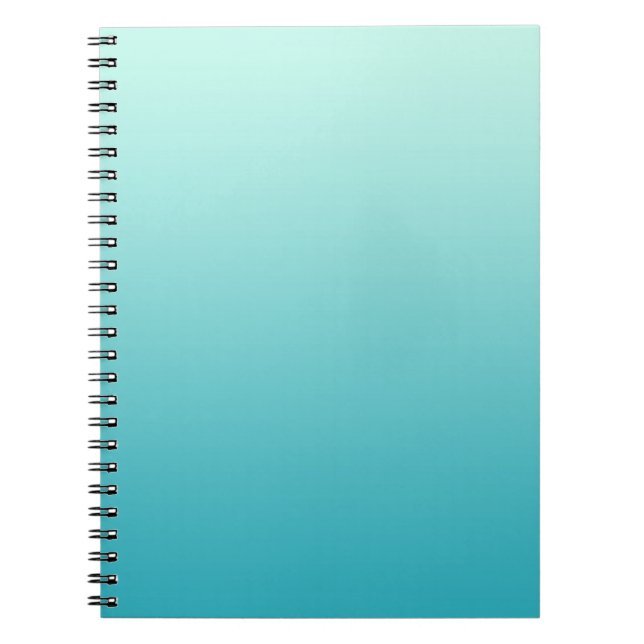 ONLY COLOR gradients - ocean blue Notebook (Front)