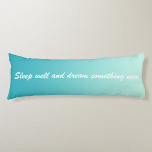 ONLY COLOR gradients - ocean blue + your text Body Cushion