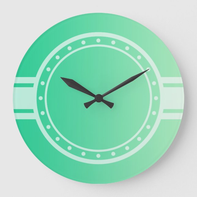 ONLY COLOR gradients -ocean green + clock face dot (Front)