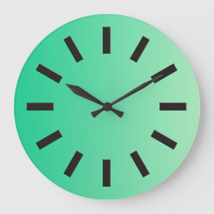 ONLY COLOR gradients - ocean green + clock face I