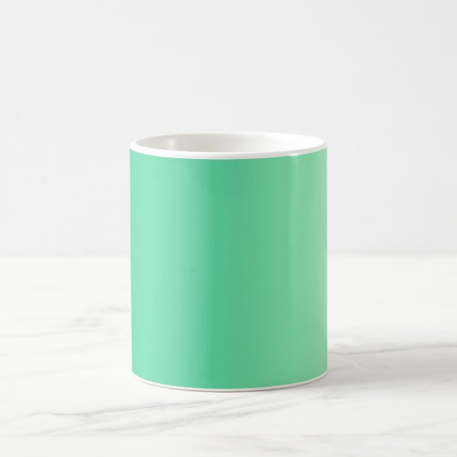 ONLY COLOR gradients - ocean green Coffee Mug (Center)