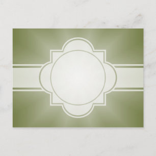 ONLY COLOR gradients - olive green Star Postcard