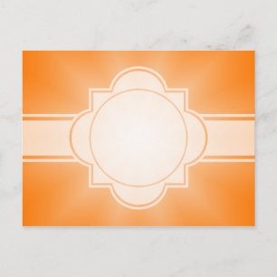 ONLY COLOR gradients - orange Star Postcard