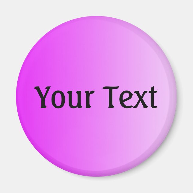 ONLY COLOR gradients pink + your text Magnet (Front)