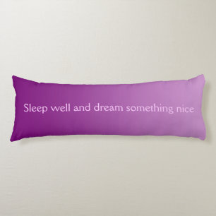 ONLY COLOR gradients - plum + your text Body Cushion