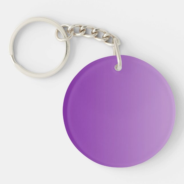 ONLY COLOR gradients - purple Key Ring (Front)