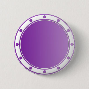 ONLY COLOR gradients - purple + rings & dots 6 Cm Round Badge
