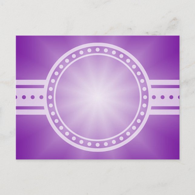 ONLY COLOR gradients - purple Star Postcard (Front)