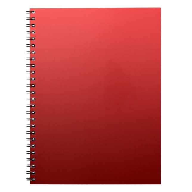 ONLY COLOR gradients - red love Notebook (Front)