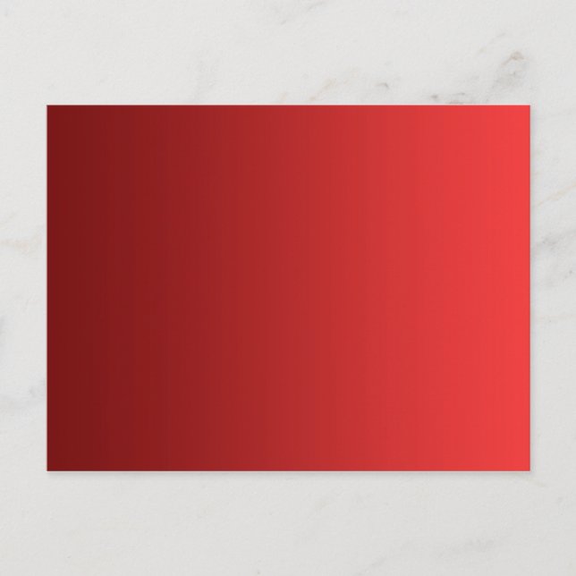 ONLY COLOR gradients - red love Postcard (Front)