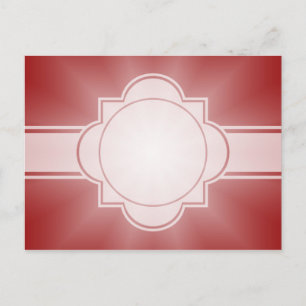 ONLY COLOR gradients - red love star Postcard