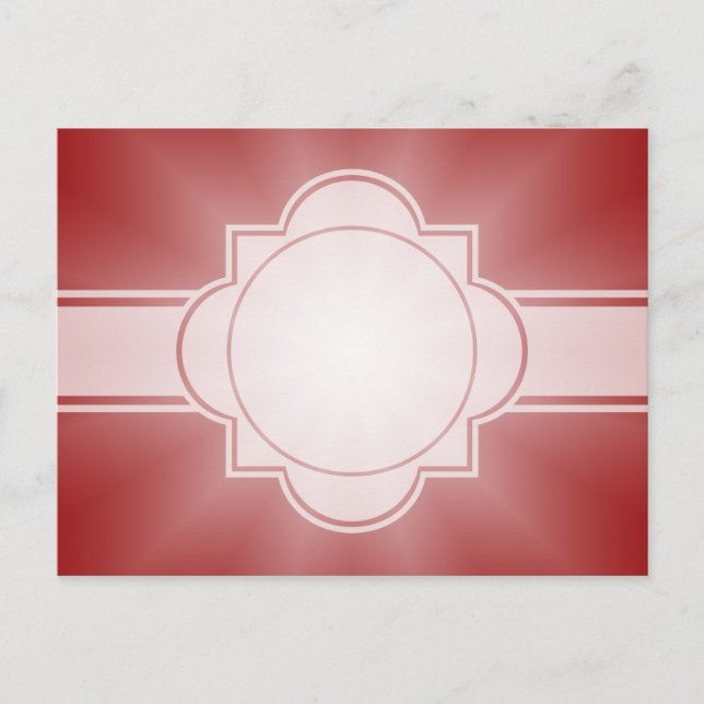 ONLY COLOR gradients - red love star Postcard (Front)