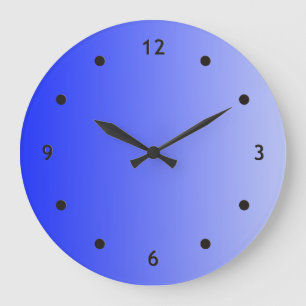 ONLY COLOR gradients - royal blue + clock face dot