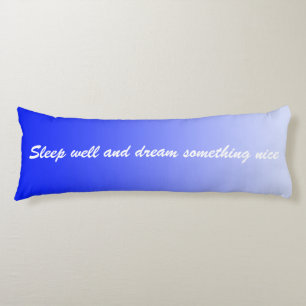 ONLY COLOR gradients - royal blue + your text Body Cushion