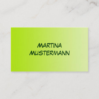 ONLY COLOR gradients - spring green Business Card