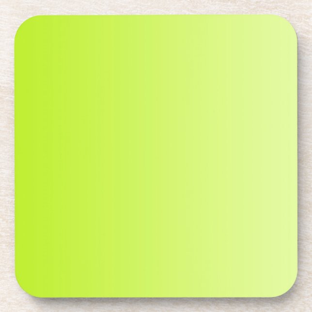 ONLY COLOR gradients - spring green Coaster (Front)